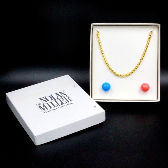 Nolan Miller Glamour Collection  Spectacular Chain & Drop Set - Picture 1 of 7
